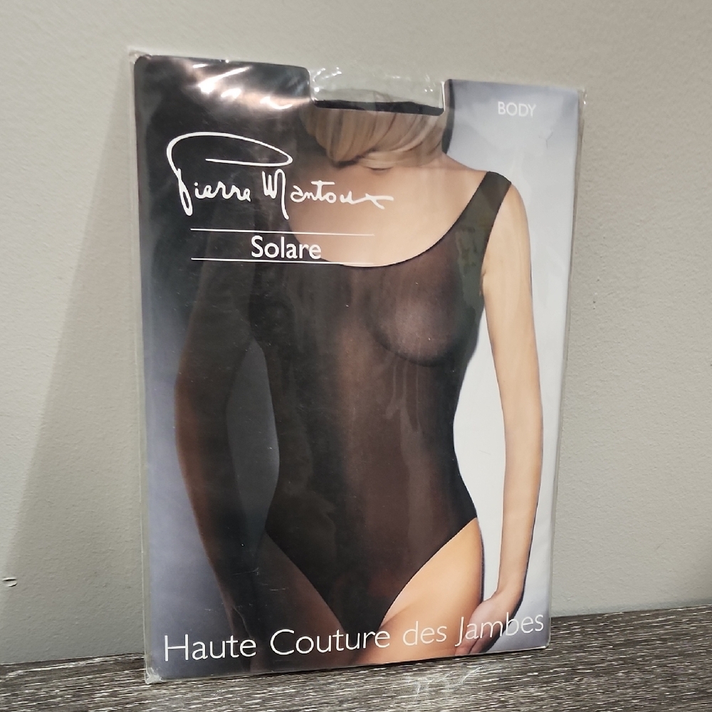 Pierre Mantoux Solare Body Black Sheer Bodysuit